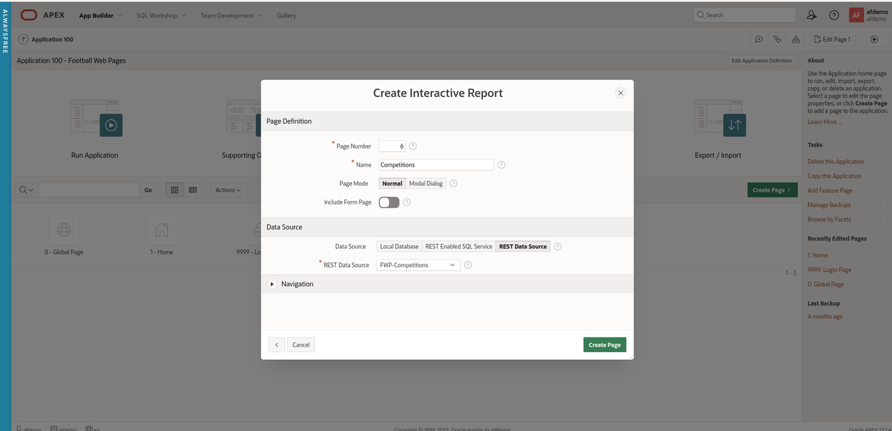 Interactive Report Params IR Params