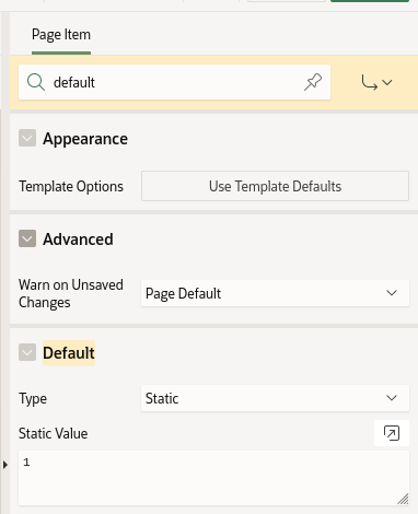 Competition parameter default