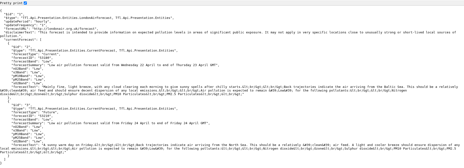 Air Quality Chrome Pretty Print