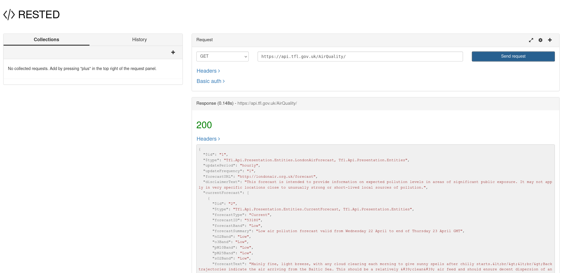 Air Quality Firefox RESTED