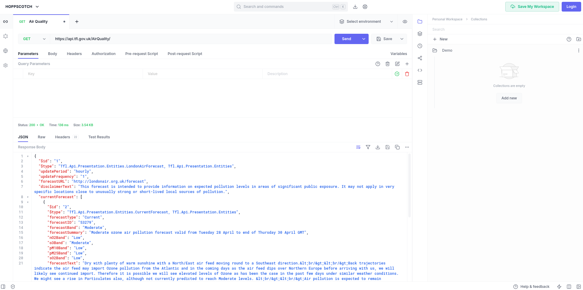 Air Quality Hoppscotch