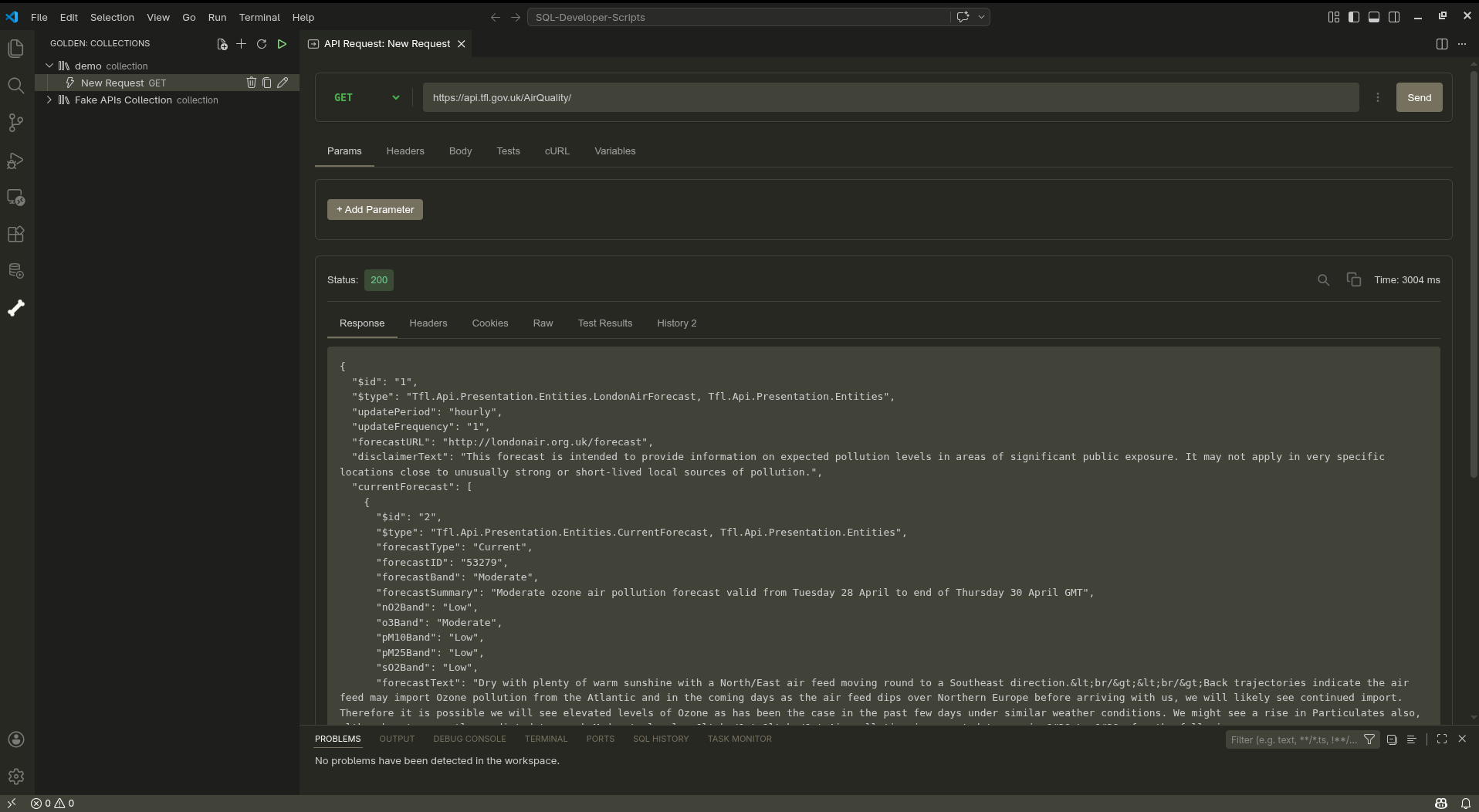 Air Quality VSCode GoldenRetriever